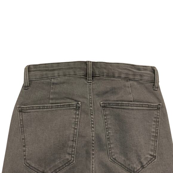 ZARA High Waist Washed Out Gray Grey Skinny Jeans Size 2 Stretch Denim - Picture 6 of 9